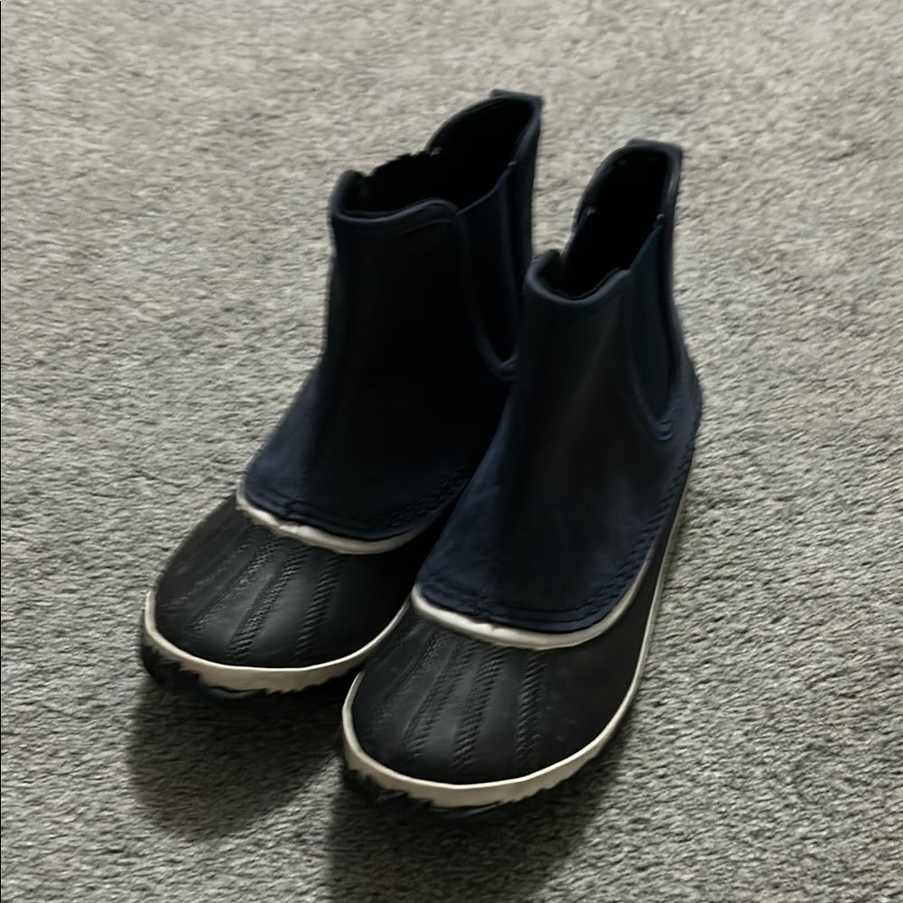 Black and White Duck Boots